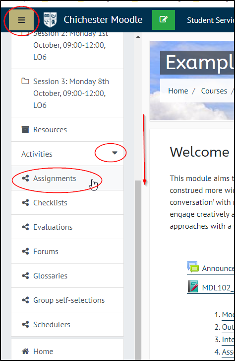 Submitting An Assignment In Moodle | Support And Information Zone